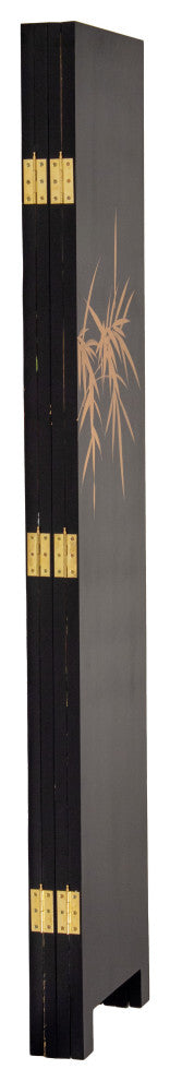 6' Tall Gold Lacquer Room, Cranes