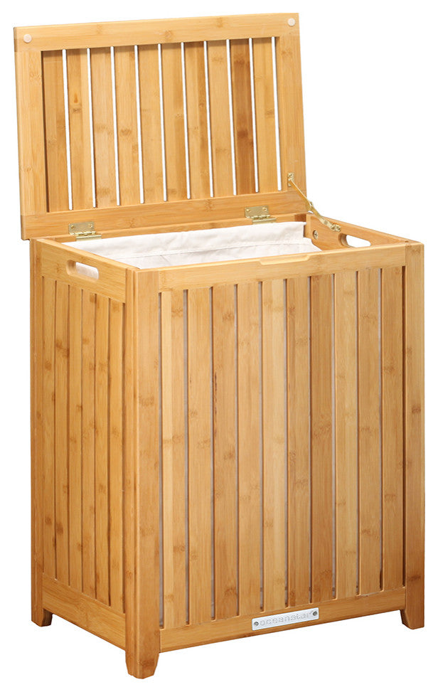 Oceanstar Spa-Style Bamboo Laundry Hamper