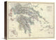 "Greece, 1861" Stretched Canvas Giclee by Alexander Keith Johnston, 16"x13"