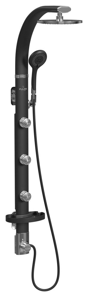 Pulse 1017-B ShowerSpas Black Aluminum Shower System - Bonzai Shower System