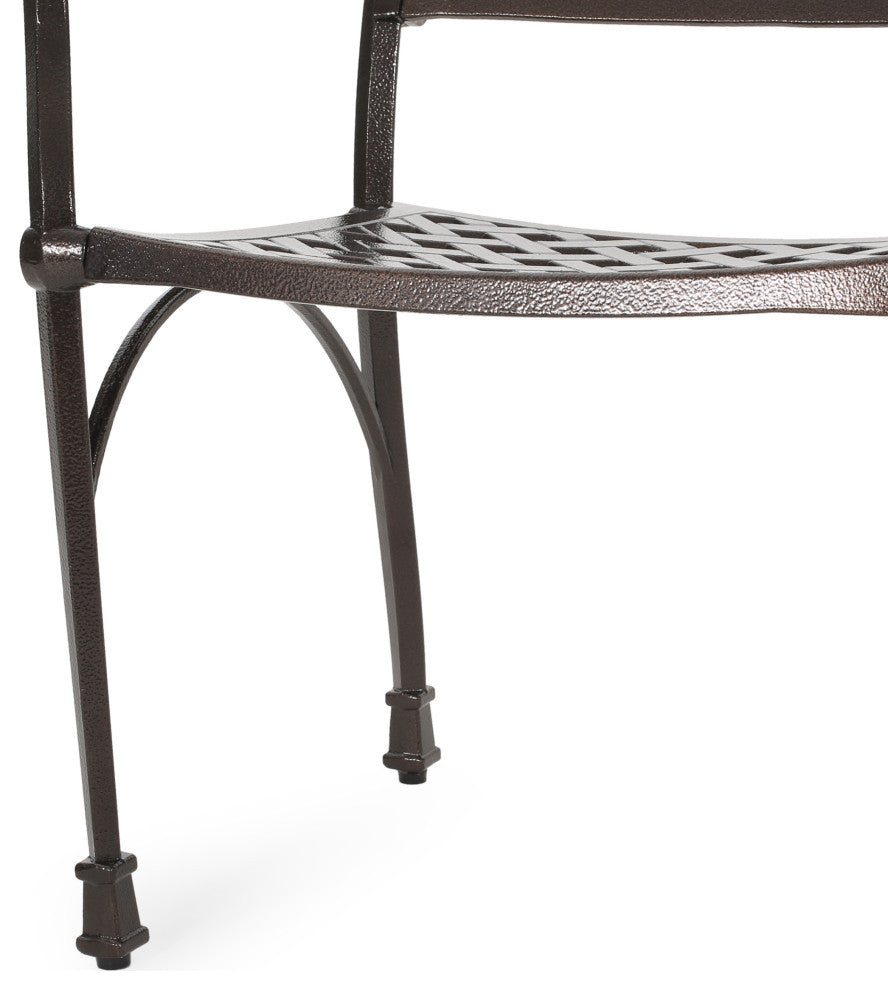 David Outdoor Aluminum 5-Piece Dining Set With Round Table