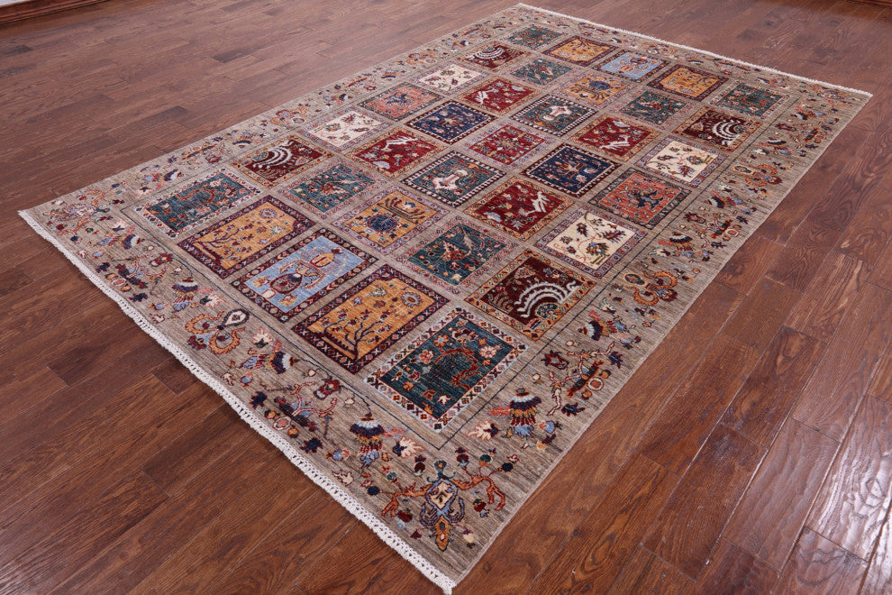 Persian Garden Design Hand-Knotted Rug 6' 8" X 10' 0" - Q12775