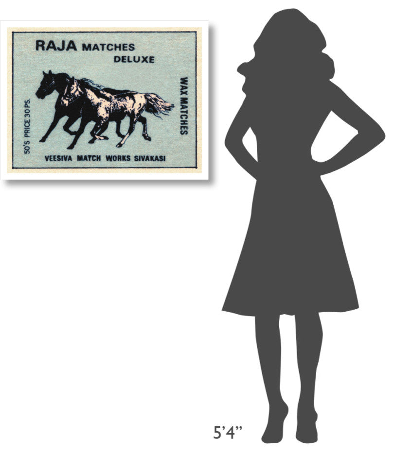 "Raja Matches Deluxe" Digital Paper Print by Phillumenart, 32"x25"