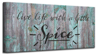 Spice Wrapped Canvas Kitchen Wall Art