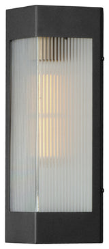 Maxim 30761CR Triform 14" Tall Outdoor Wall Sconce - Black / Antique Brass