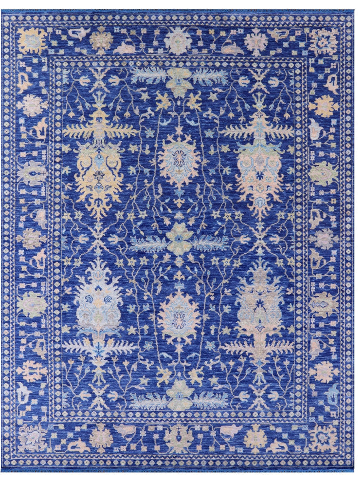 Turkish Oushak Hand Knotted Wool Rug 10' 3" X 13' 8" - Q13314