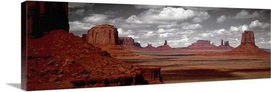 "Monument Valley Tribal Park AZ" Canvas Art, 36"x12"x1.25"