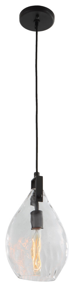 Uttermost Campester 1 Light Watered Glass Mini Pendant