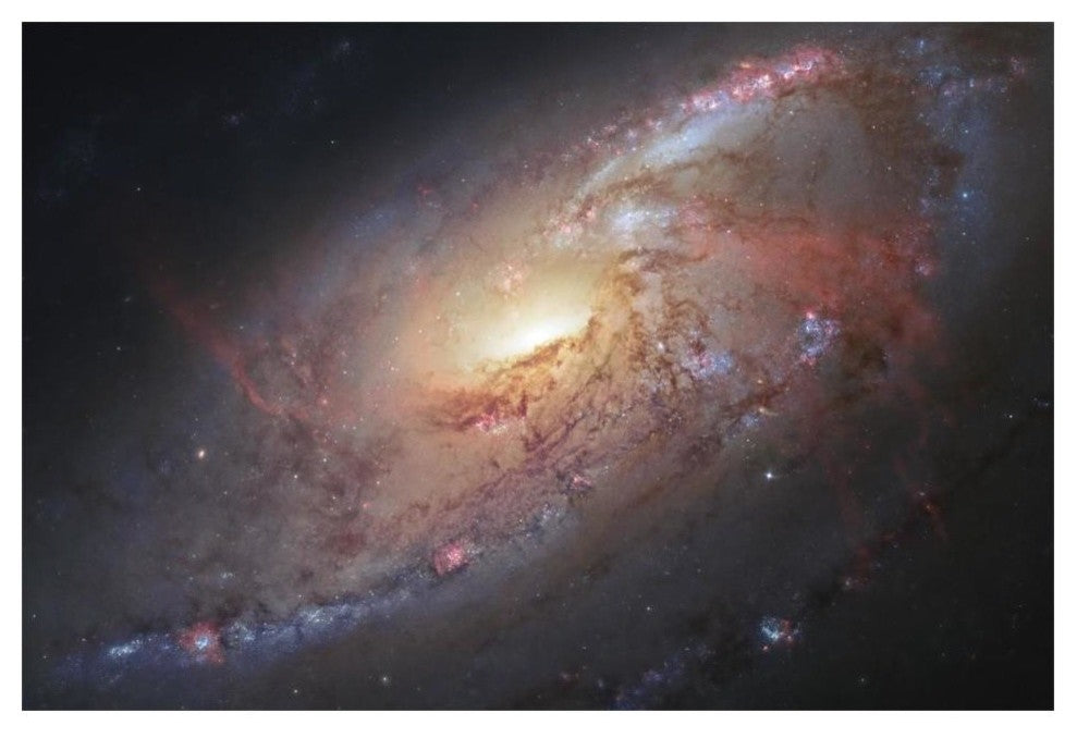"Galaxy M106" Digital Paper Print by NASA, 20"x14"