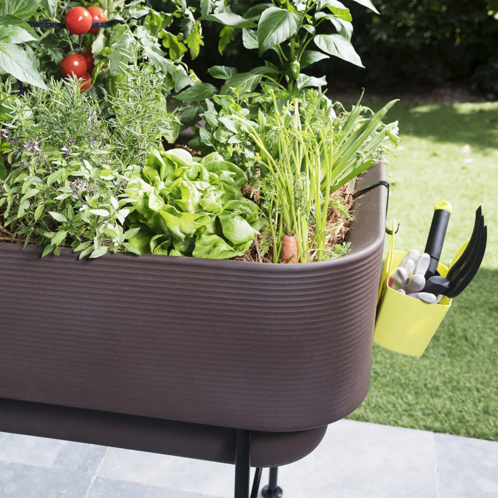 Nest Raised Planter, Bark, 30"