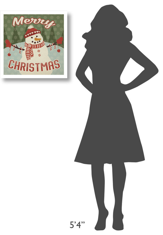 "Retro Christmas VII Merry Christmas" Paper Print by Janelle Penner, 20"x20"