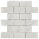 Burgos White Marble Mosaic Floor and Wall Tile, Box of 11