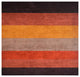 Hand Knotted Loom Silk Mix Area Rug Contemporary Brown Red, [Square] 10'x10'