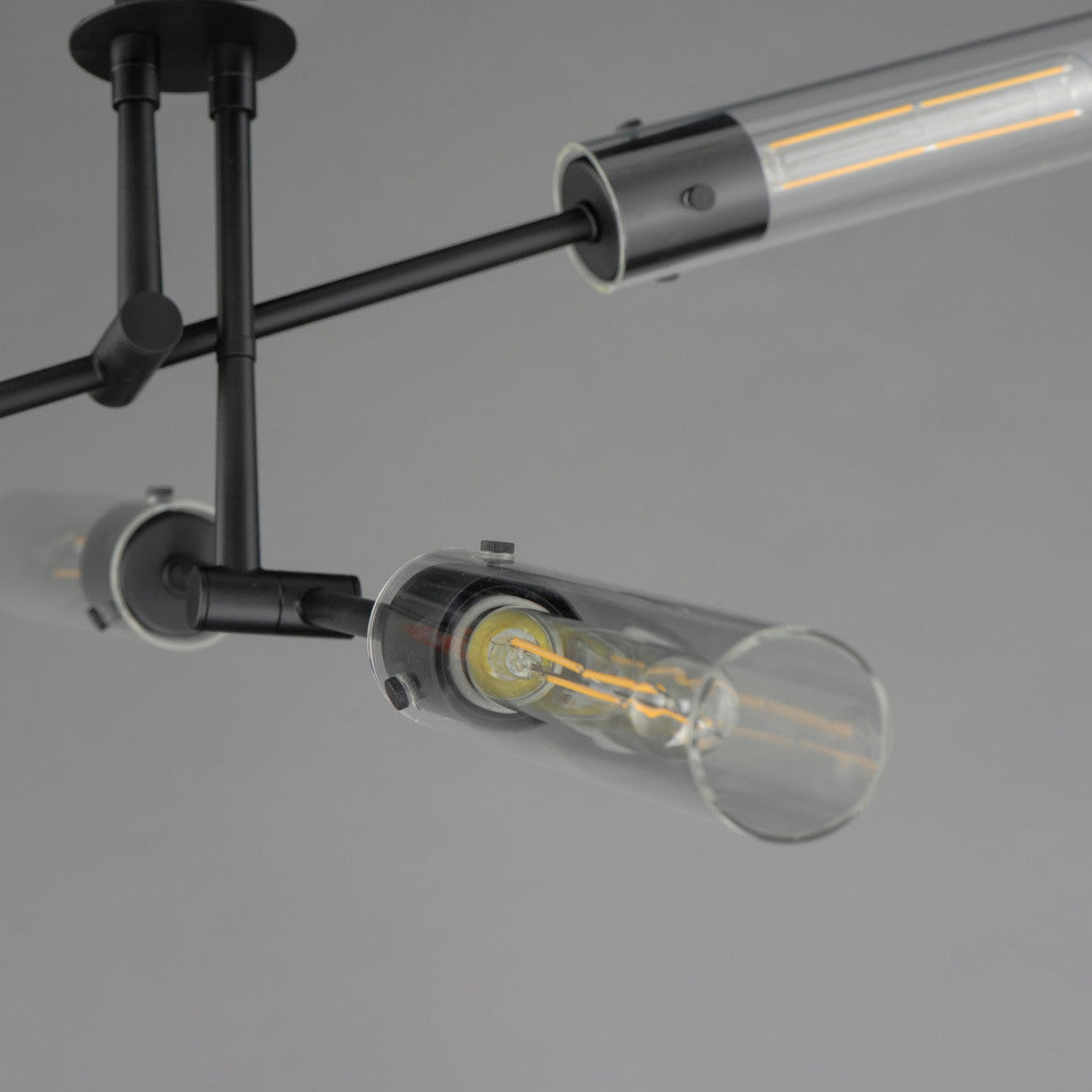 Maxim 26374CL Equilibrium 4 Light 36"W Multi Light Pendant / - Black