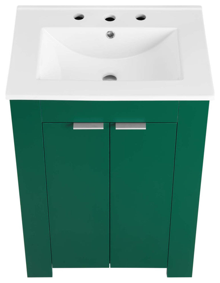 Maybelle 24" Bathroom Vanity-Green White