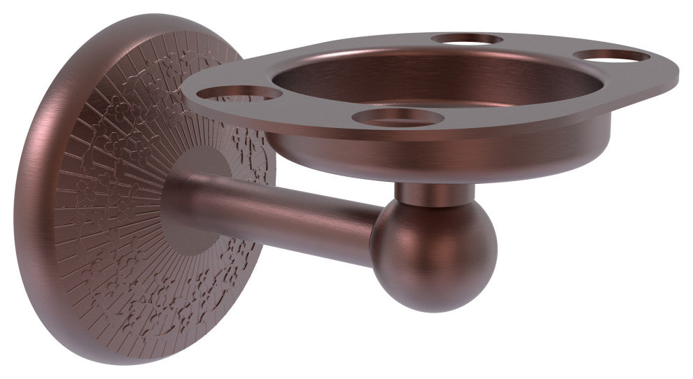 Monte Carlo Tumbler and Toothbrush Holder, Antique Copper