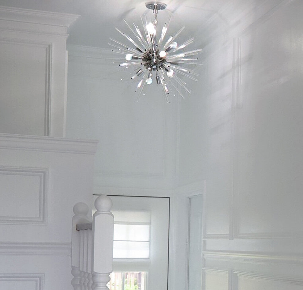 Maxim 28666 Polaris 16 Light 40"W Sputnik Chandelier - Polished Chrome / Clear