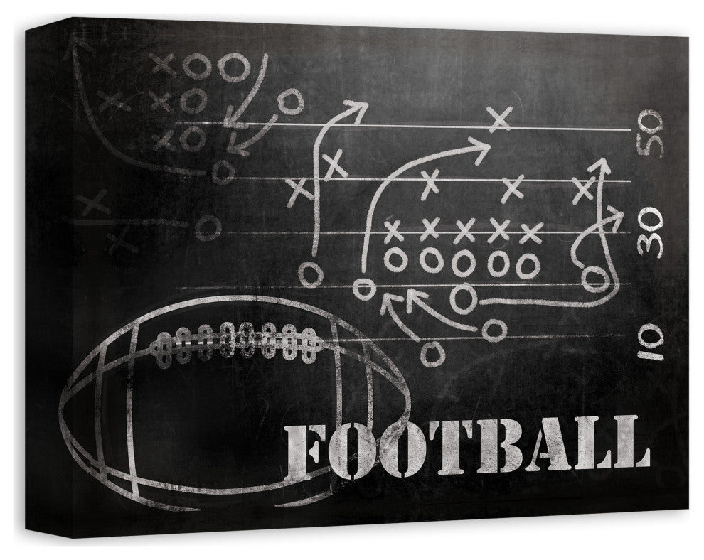 Football Plays 14x11 Canvas Wall Art
