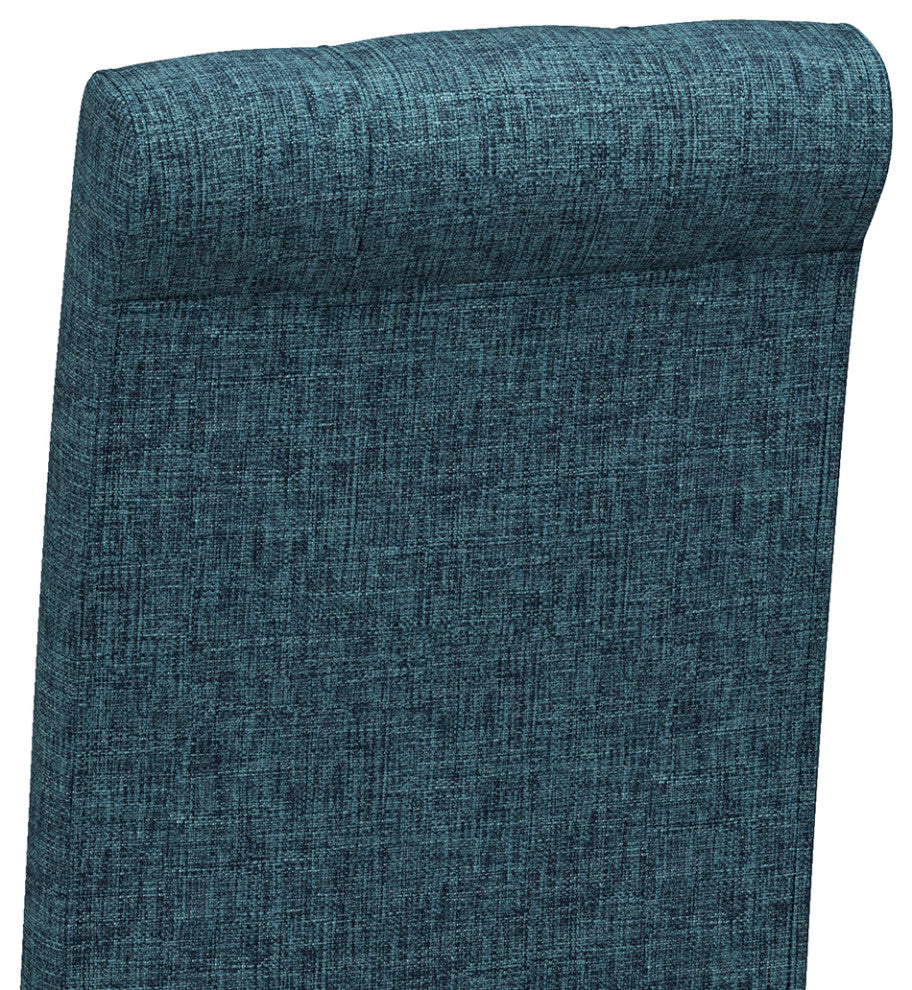 Cosmopolitan Solid Hardwood 9 Piece Dining Set, Denim Blue
