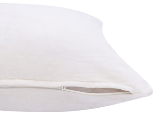 Stacy Garcia Ivory Velvet Handmade Throw Pillow