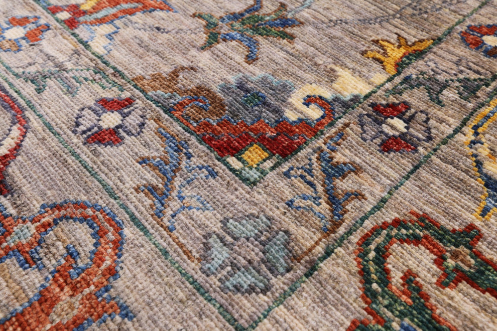 6' 7" X 10' 0" Hand Knotted Persian Tabriz Rug - Q12484