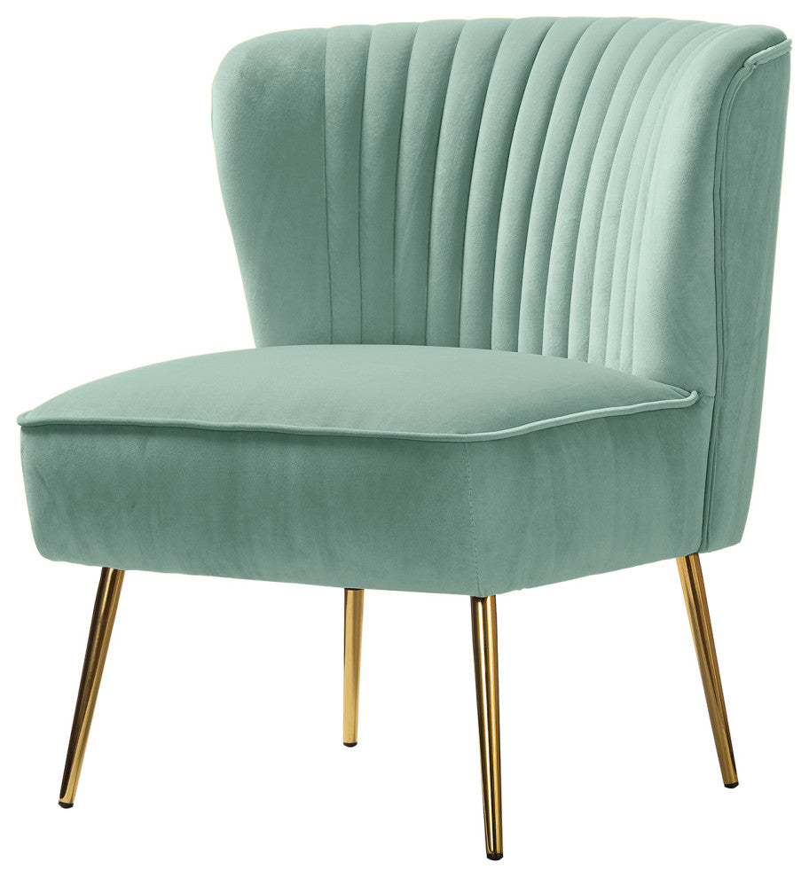 Velvet Accent Dining Chair, Sage