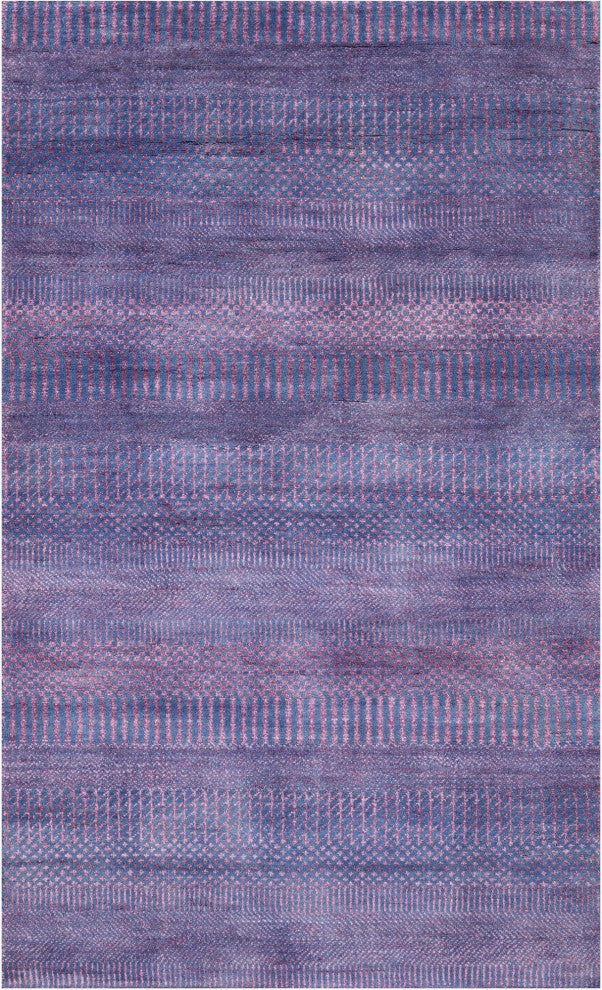 3' 1" X 5' 2" Savannah Grass Wool and Silk Handmade Rug Q11518