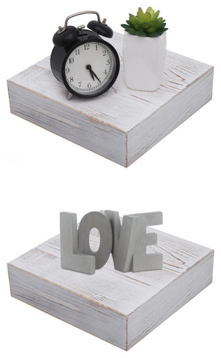 WELLAND Colin 10" Deep Floating Shelves Rustic Wall Shelf, 10"