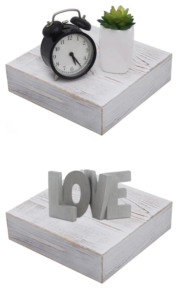 WELLAND Colin 10" Deep Floating Shelves Rustic Wall Shelf, 10"