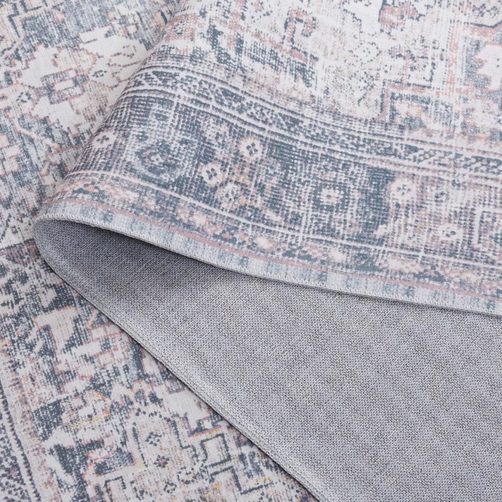 Safavieh Arizona Machine-Washable Collection ARZ199 Rug, Dark Sage/Ivory, 4'x6'