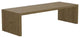 Maxwell 60" Cocktail Table, Finish: Fawn, Brushed Nickel