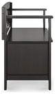 Amherst Solid Wood Small Entryway Storage Bench, Hickory Brown