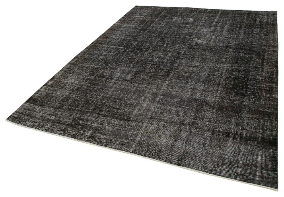 Rug N Carpet - Handmade Oriental 6' 7" x 9' 2" Vintage Overdyed Area Rug