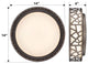 14 inch LED Flush Mount Ceiling Light round light ceilihg fixture with bronze