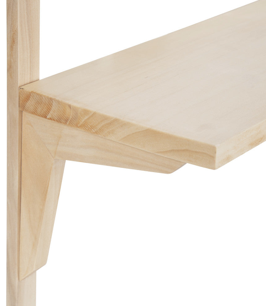 Meridien Wood Wall Shelf, Natural 24x8x24