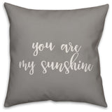 You Are My Sunshine 16x16 Throw Pillow