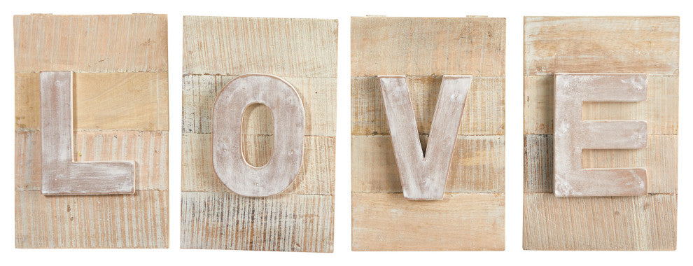 Nearly Natural 7089 40 Rustic Farmhouse LOVE Wall Art Decor