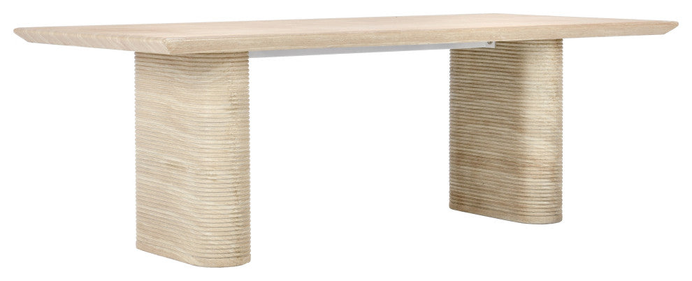 Aiden 87" Outdoor Dining Table, Beige