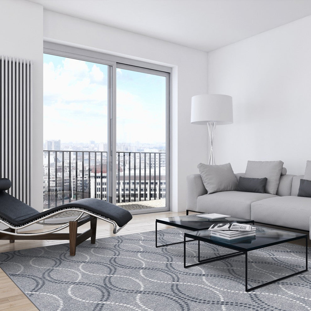 Seventh Heaven 3'10" x 5'4" area rug, color Morning Fog