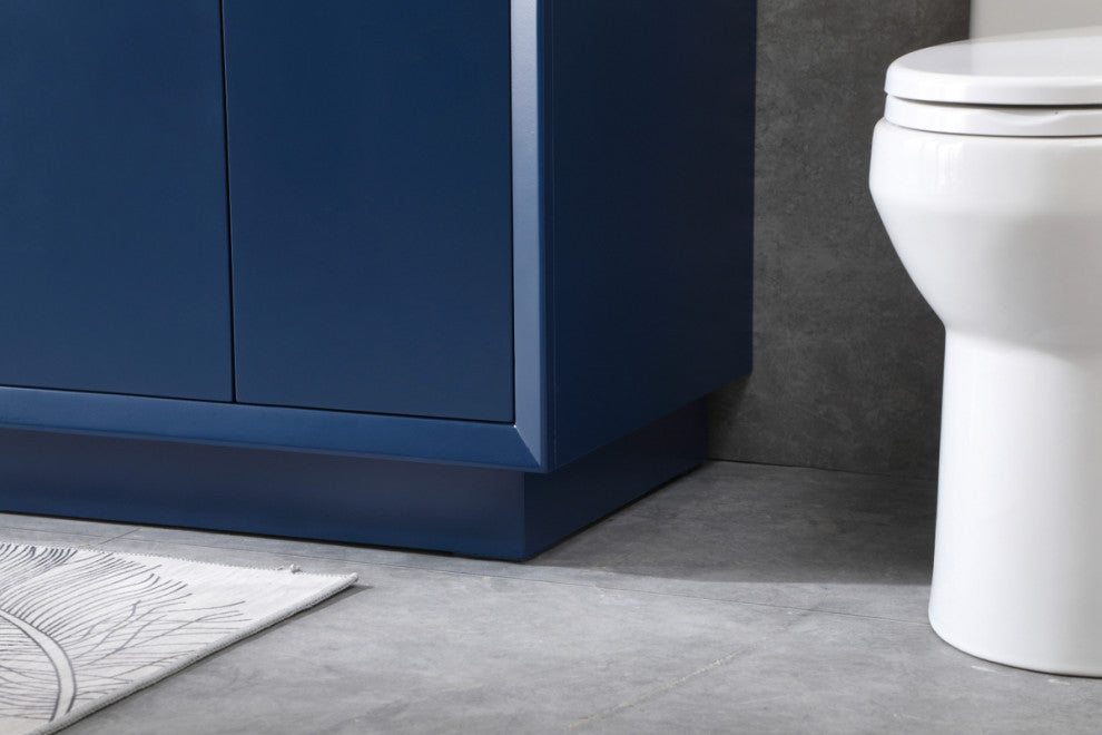 54" SIngle Bathroom Vanity, Blue