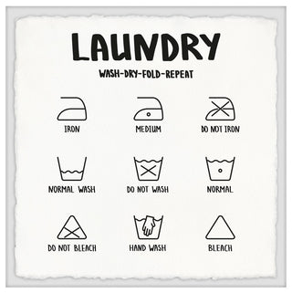 "Laundry Cycle" Framed Painting Print, 24x24