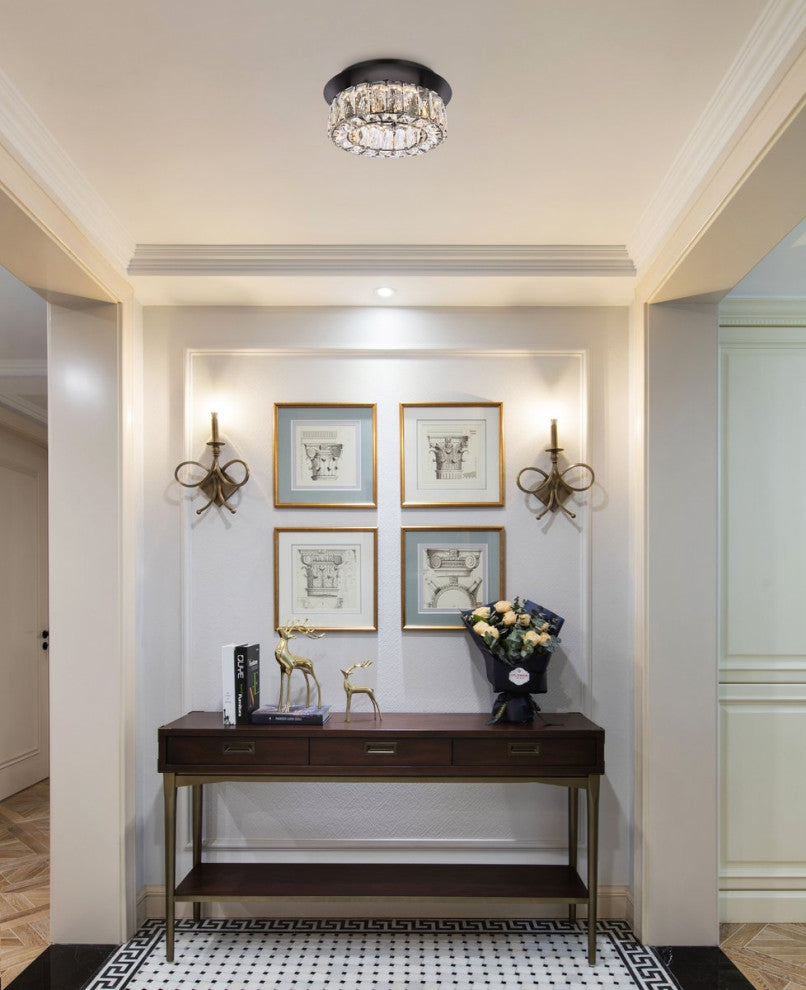 Modern Black 1-Light Flush Mount