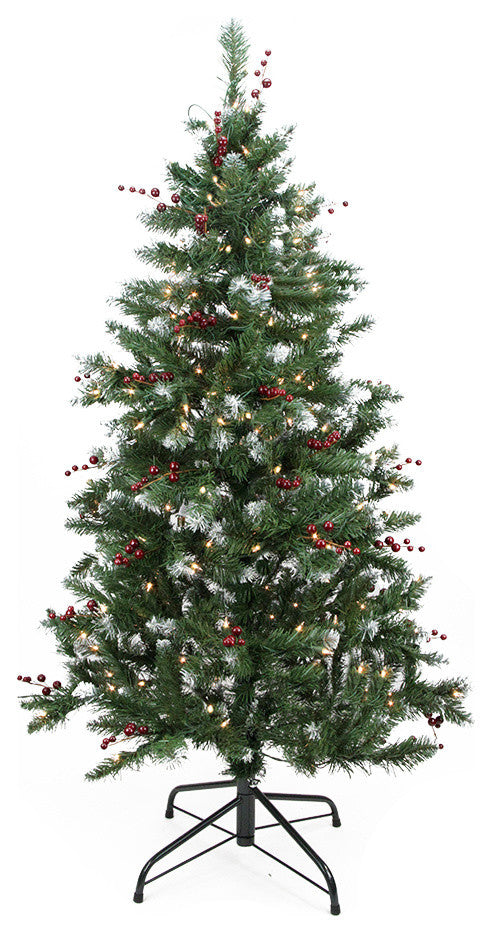 Denver Pine Berry Tree, Clear Lights, 4.5'x33"