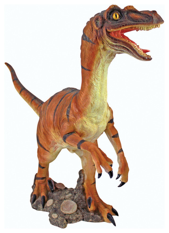 Velociraptor Scaled Dinosaur Statue
