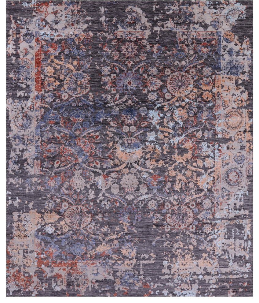 Wool & Silk Persian Handmade Rug 7' 11" X 10' 0" - Q13511