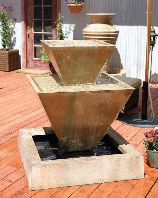 Double Oblique Outdoor Fountain, Sierra
