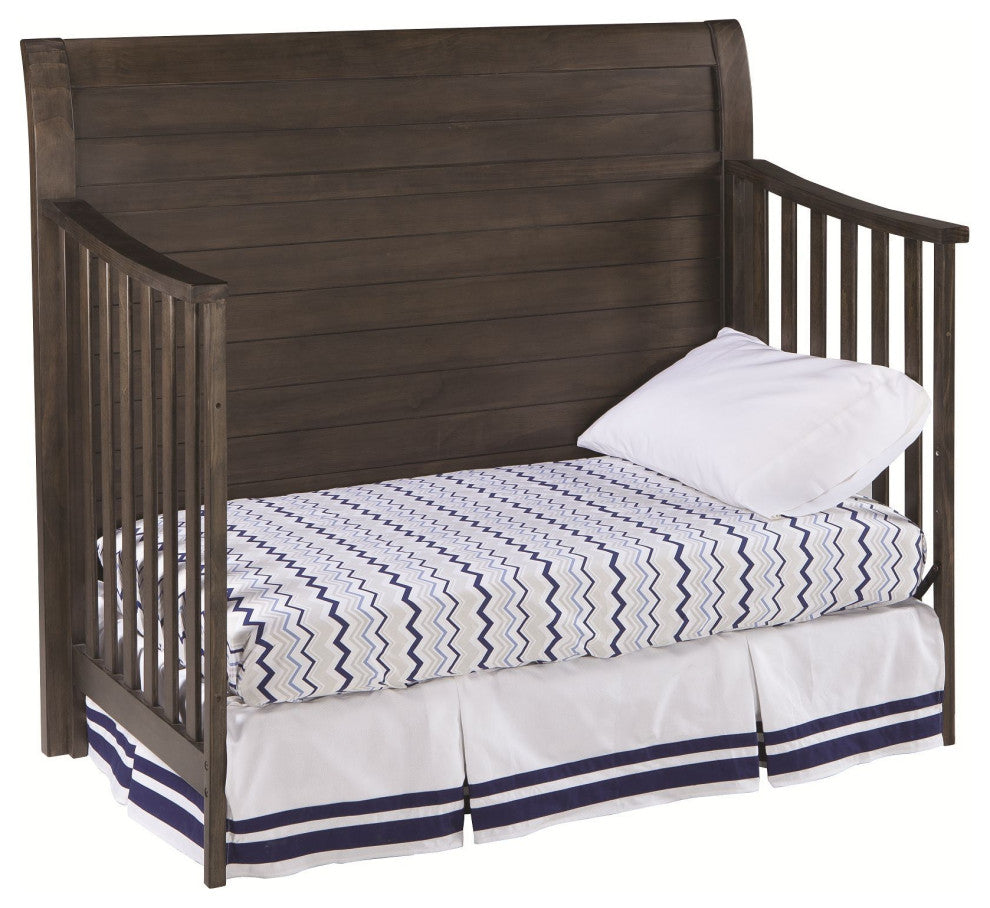 Taylor 57"W Wood Crib, River Rock