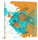 "Aqua Fish" Painting Print on Canvas by Irena Orlov