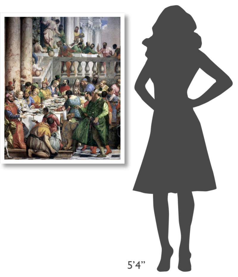 "Marriage at Cana (Detail)" Digital Paper Print by Paolo Veronese, 31"x38"
