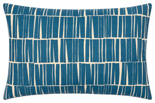 Surya Natur Pillow Shell With Down Insert 13"H X 20"W Dark Blue